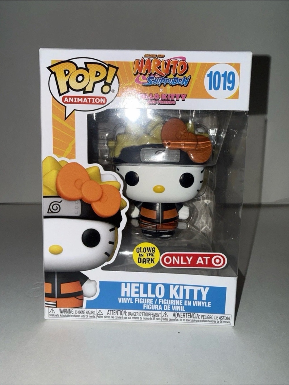 Funko Pop! Naruto Shippuden Hello Kitty GITD #1019 Target Exclusive In Hand